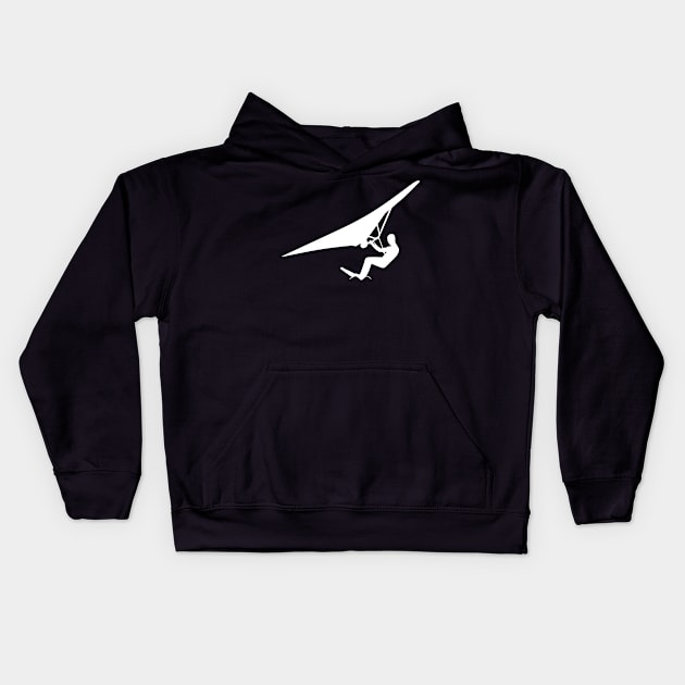 Surfer with kitewing Kids Hoodie by der-berliner